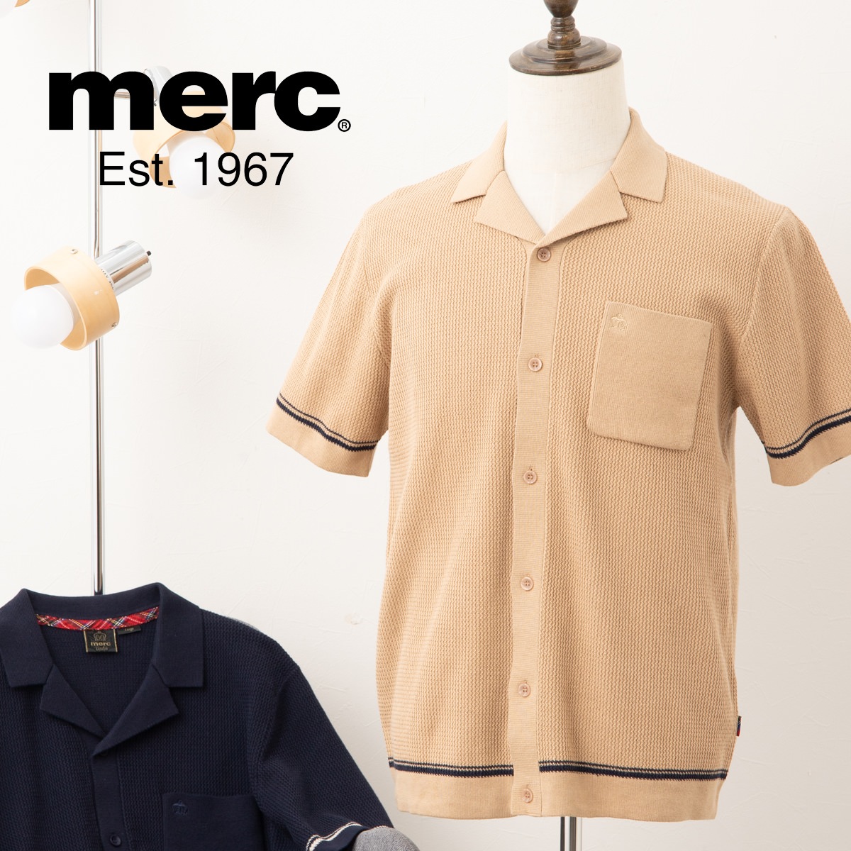 ��륯����ɥ� �����ץ󥫥顼�˥åȥݥ������ Merc London �����ҡ� �ͥ��ӡ� ���� ���åȥ� �ȥåץ� �˥å��Ǻ� Ⱦµ ��ȥ� ��å�