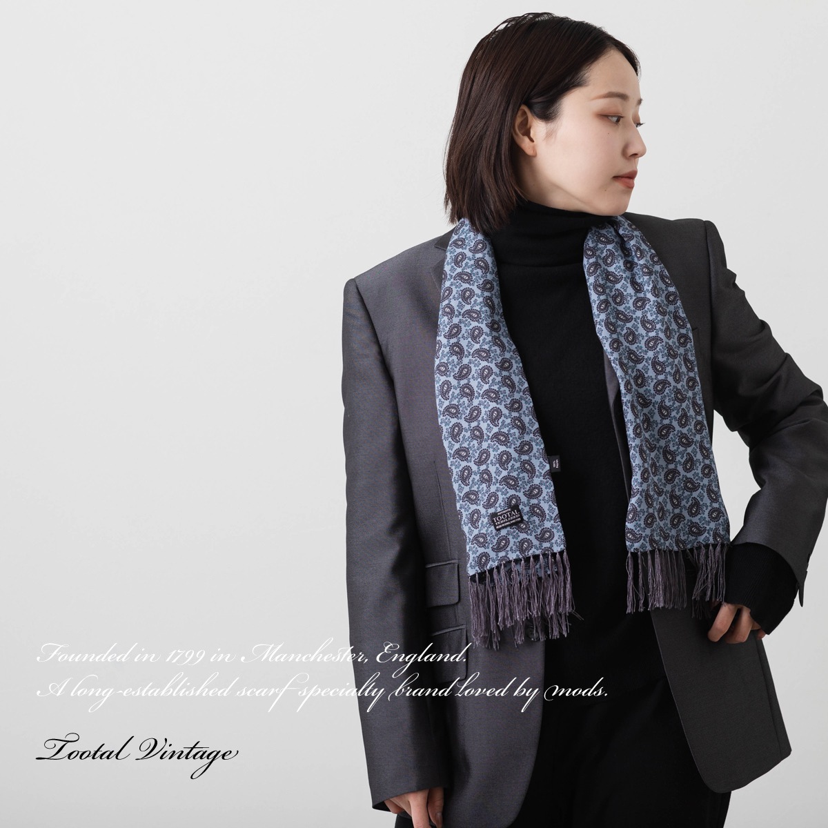 Tootal Vintage ��˥��å��� �졼��� �������� ��������֥롼 �ڥ����꡼ �ȥ������� ������ơ���