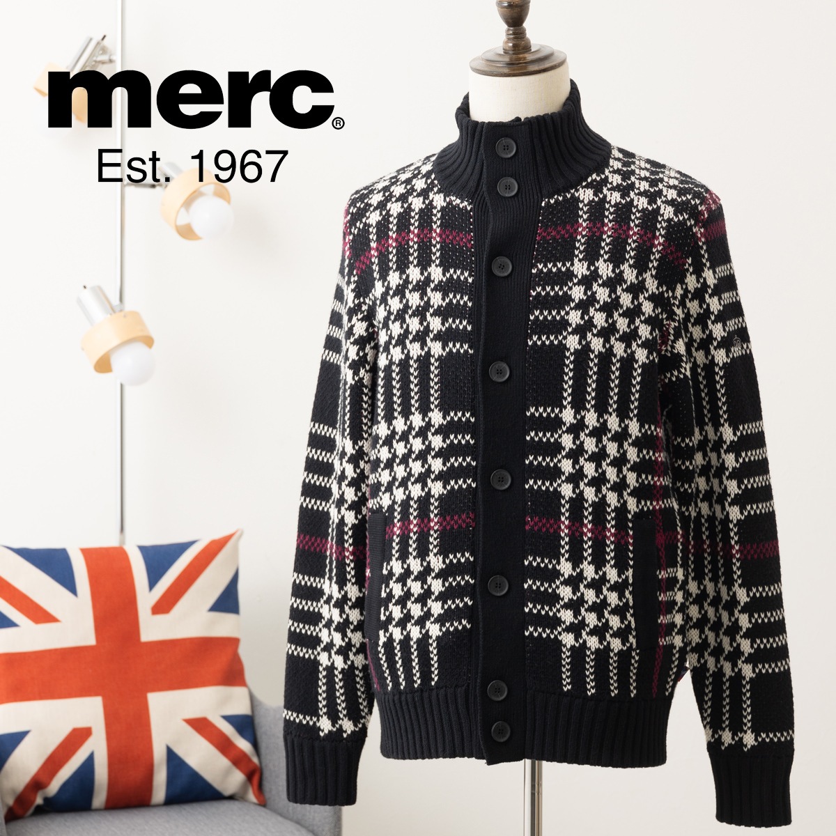 ��륯����ɥ� ����󥭡��˥åȥ����ǥ����� �ե��ͥ�ͥå� Merc London �֥�å� �����å� ������������å� �ȥåץ� �ߥɥ륦������ ���� ��å� ����ץ� �����å���