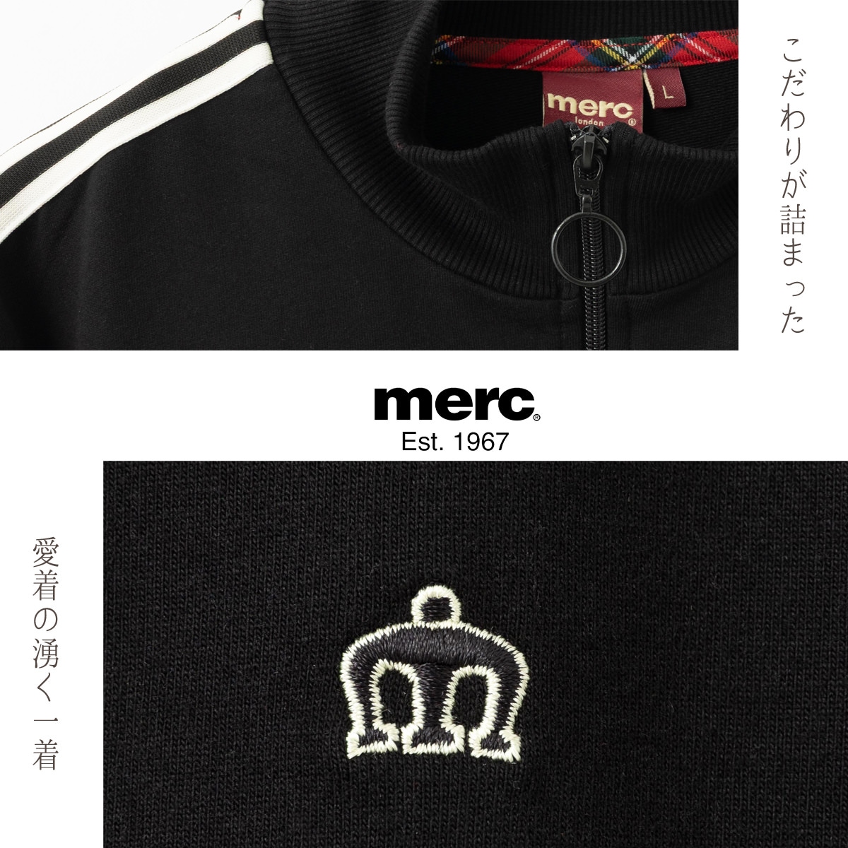 ��륯����ɥ� �������åȥȥ�å��ȥå� ���㡼�� Merc London �֥�å� �ͥ��ӡ� �饤�ȥ��㥱�å� ��˥��å���