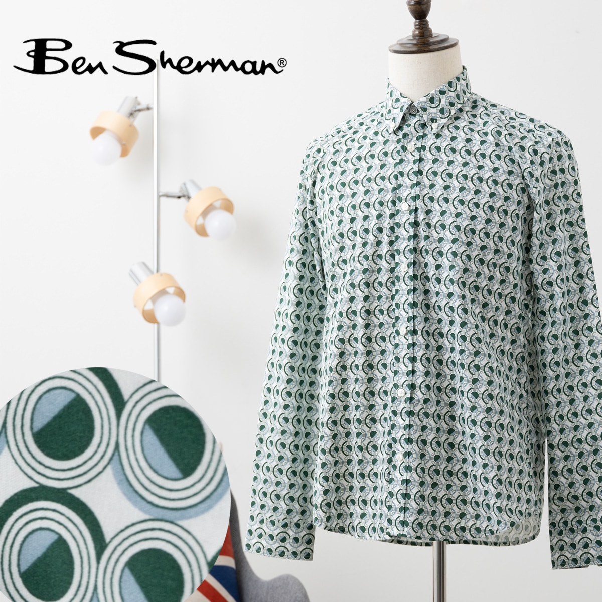 �٥󥷥㡼�ޥ� ��� Ĺµ����� �����ץ��� �쥤�������꡼�� Ben Sherman �쥮��顼�ե��å�  ��ȥ� �ܥ�������� 60ǯ�� 70ǯ�� ���� ���ե� �ȥ�å�