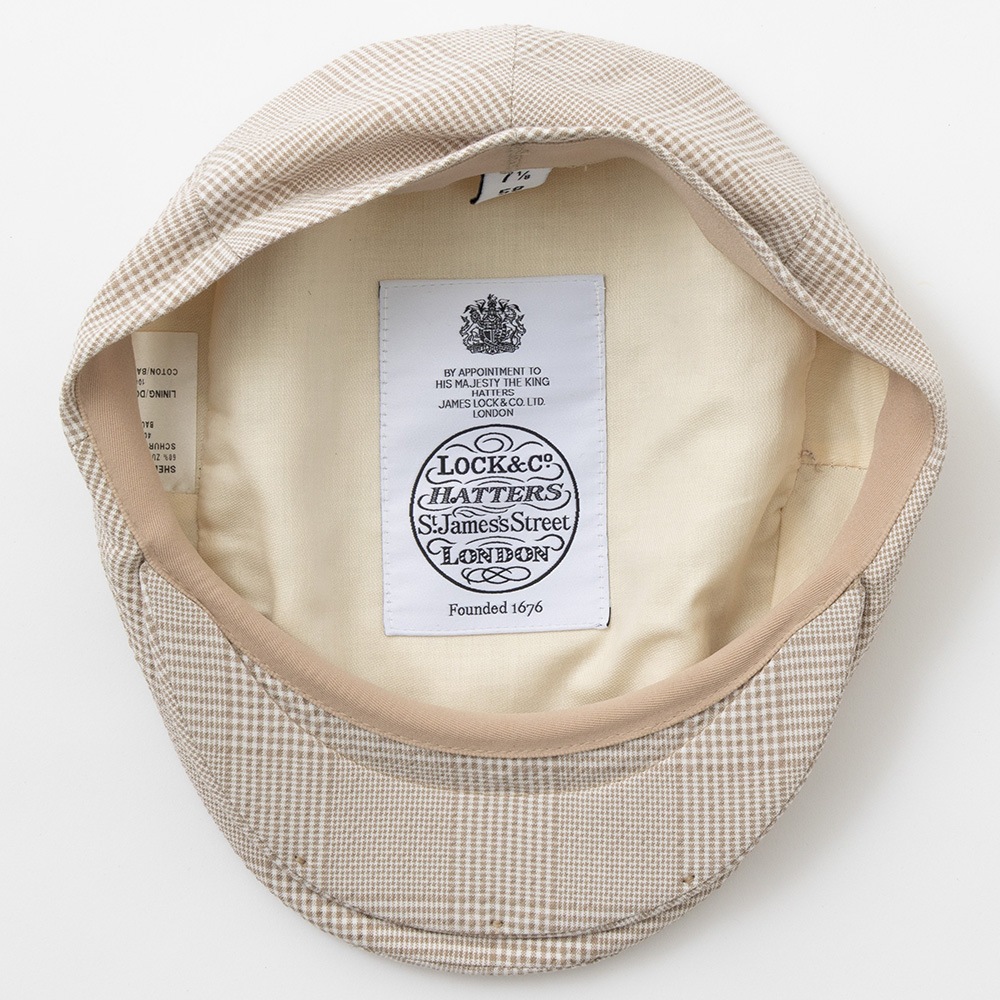 James Lock �������ॹ���å� �ϥ���� GILL ���� �����륳�åȥ� BEIGE CHECK �١����� �����å�