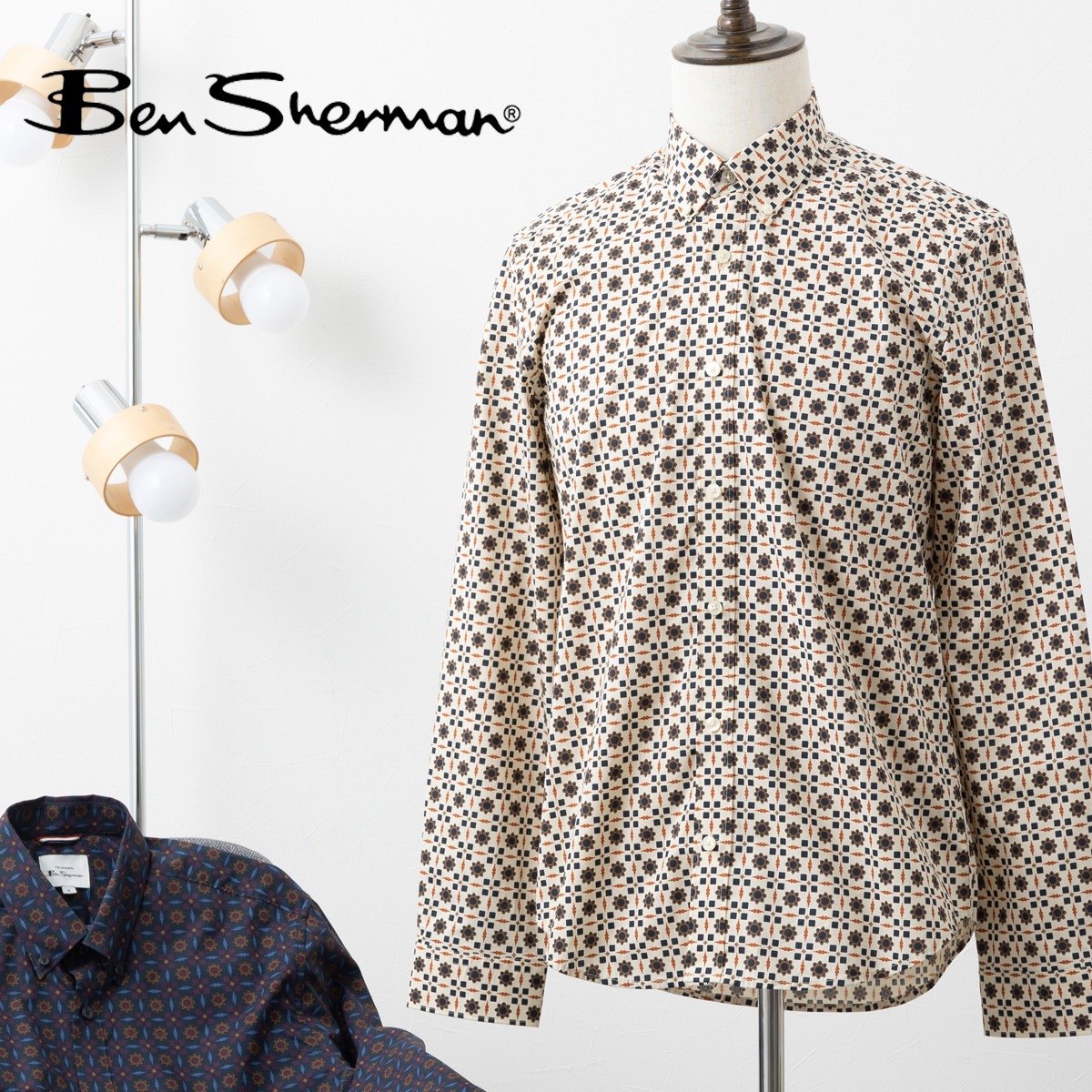 ベンシャーマン Ben Sherman ,シャツ 長袖 | ベンシャーマン
