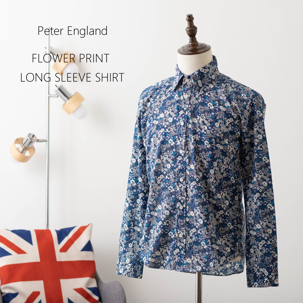 長袖シャツ メンズ インクプリント シャツジャケット ピーターイングランド Peter England,長袖 | 英国老舗ブランド