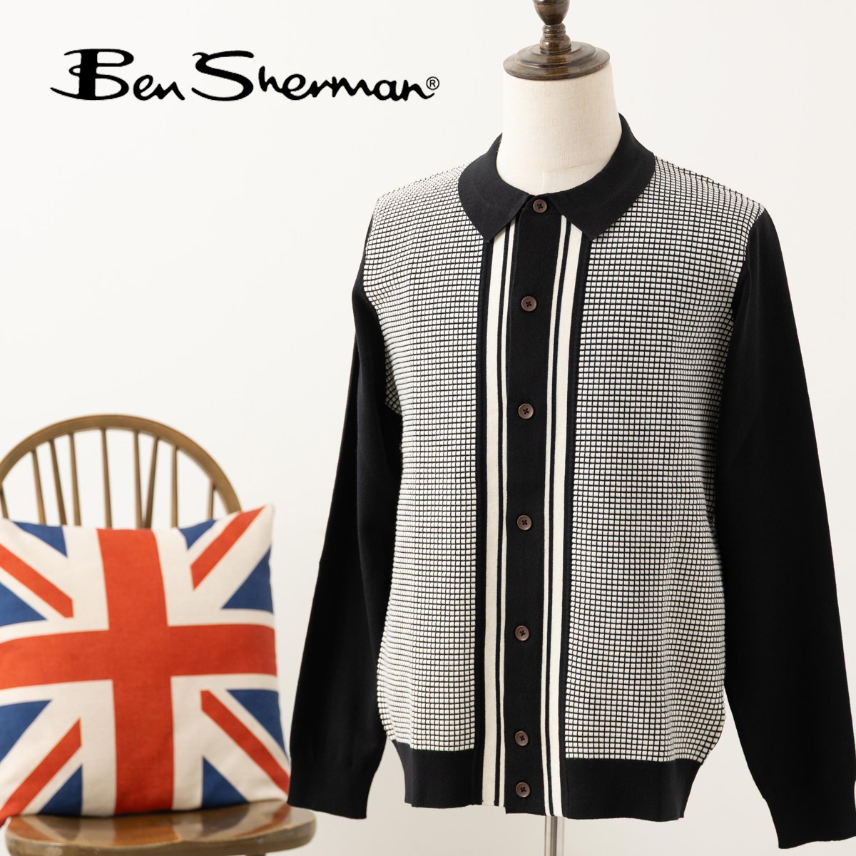 Ben Sherman �٥󥷥㡼�ޥ� Ĺµ�˥åȥݥ� �����ǥ����� �˥åȥݥ�  �ݥ������ �֥�å� �쥮��顼�ե��å�