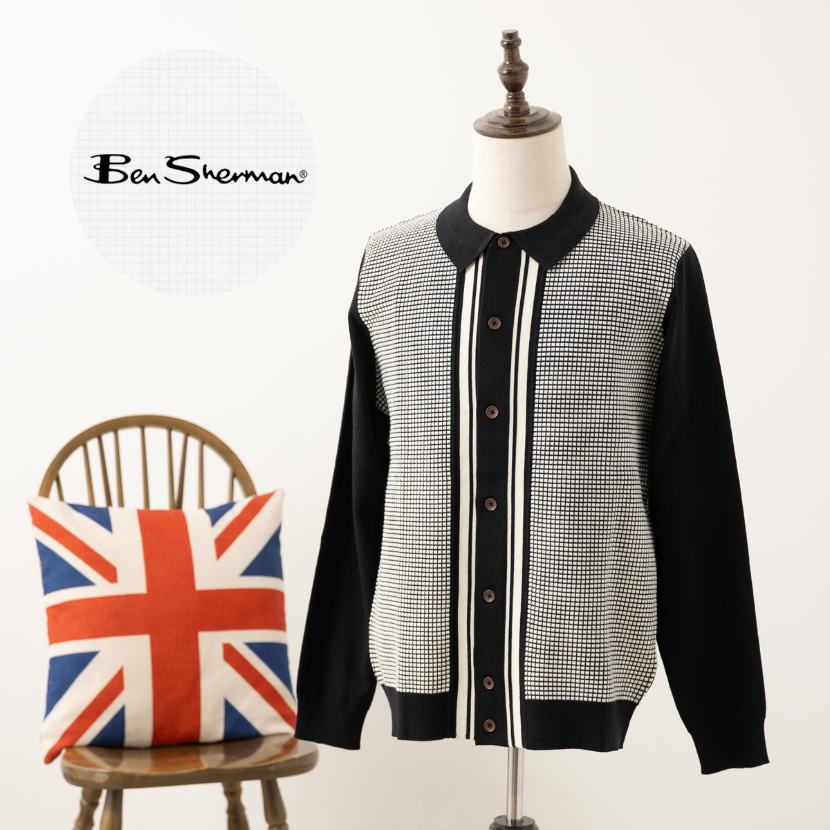 Ben Sherman �٥󥷥㡼�ޥ� Ĺµ�˥åȥݥ� �����ǥ����� �˥åȥݥ�  �ݥ������ �֥�å� �쥮��顼�ե��å�