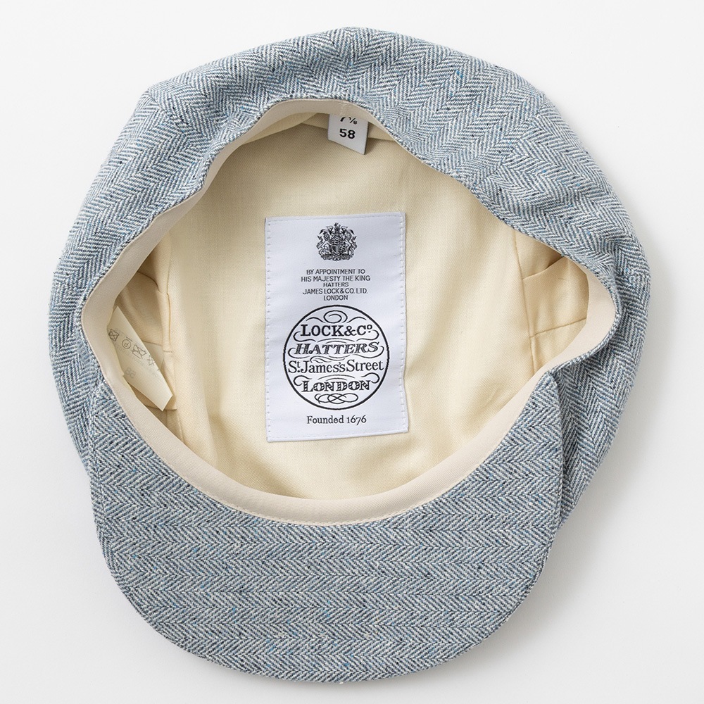 James Lock �������ॹ���å� �ϥ���� TURNBERRY ������٥꡼ ���륯 BLUE HERRINGBONE �֥롼 �إ��ܡ���