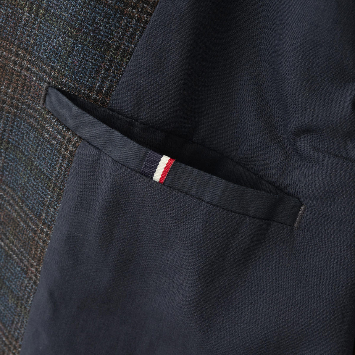 Ben Sherman �٥󥷥㡼�ޥ� �֥쥶�� �����å��� �ơ��顼�ɥ��㥱�å� �������ͥ��ӡ� �쥮��顼�ե��å�