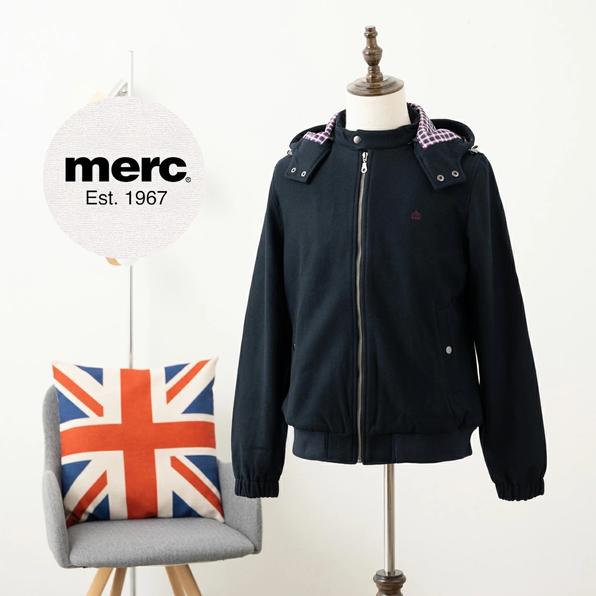 ��륯����ɥ� �ϥ��ȥ󥸥㥱�å� �����󥰥ȥå�  Merc London ���ȥ� ������ �ͥ��ӡ�  ������������å� �ա����դ� �ա��ɼ�곰����ǽ ���