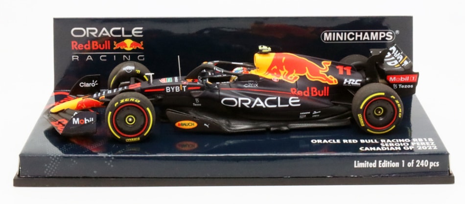 ミニチャンプス 1/43 オラクル レッドブル レーシング RB18 2022年 カナダGP セルジオ ペレス