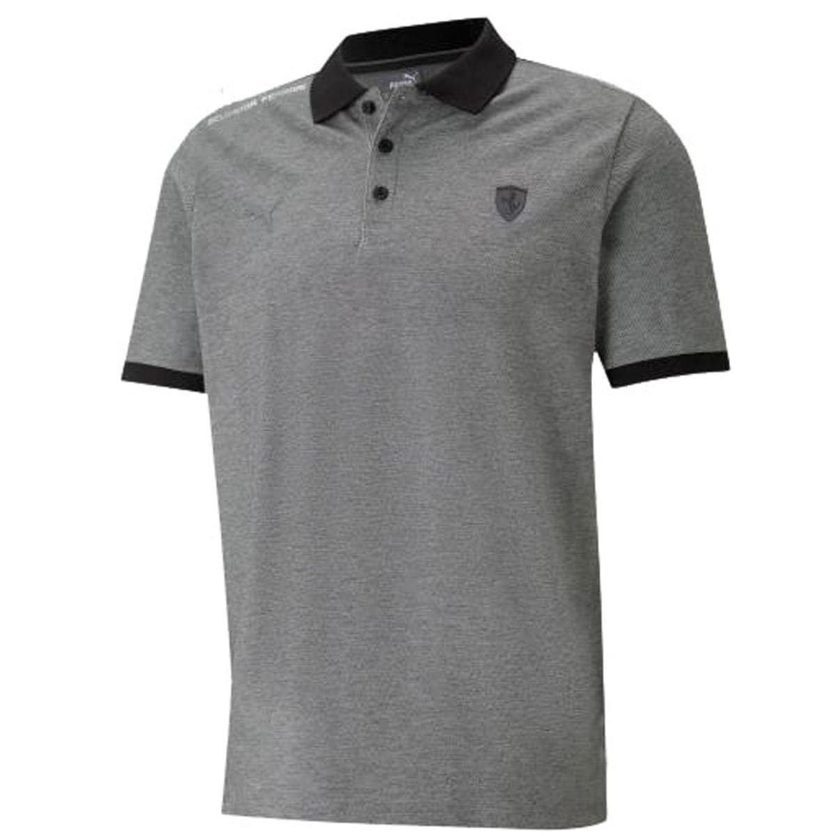 PUMA フェラーリ ツートンカラー ポロシャツ グレー