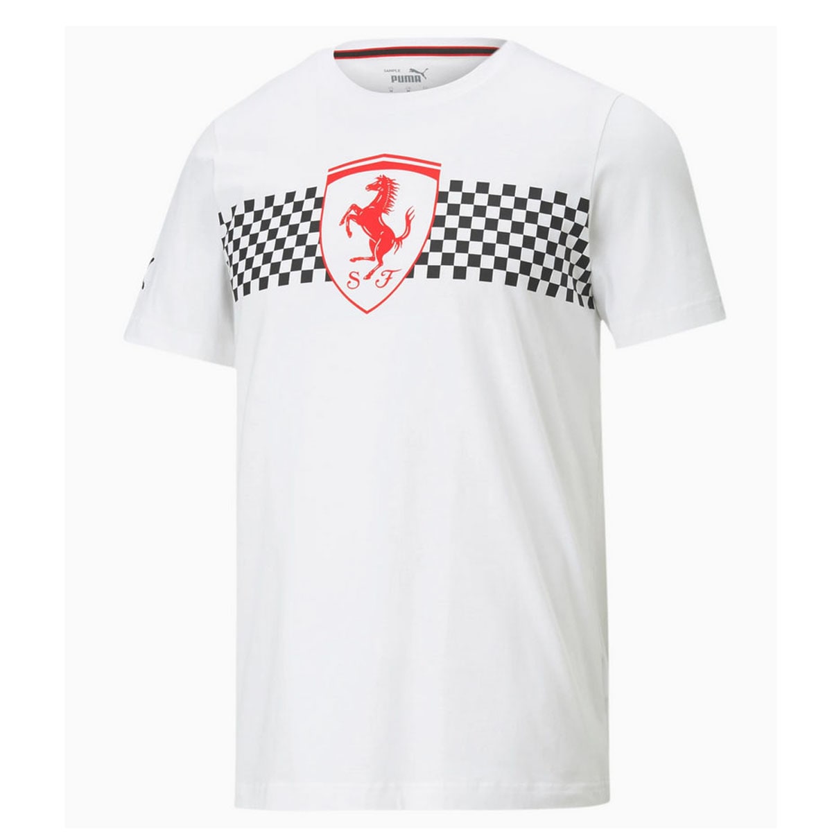 PUMA フェラーリ レースチェッカー Tシャツ ホワイト