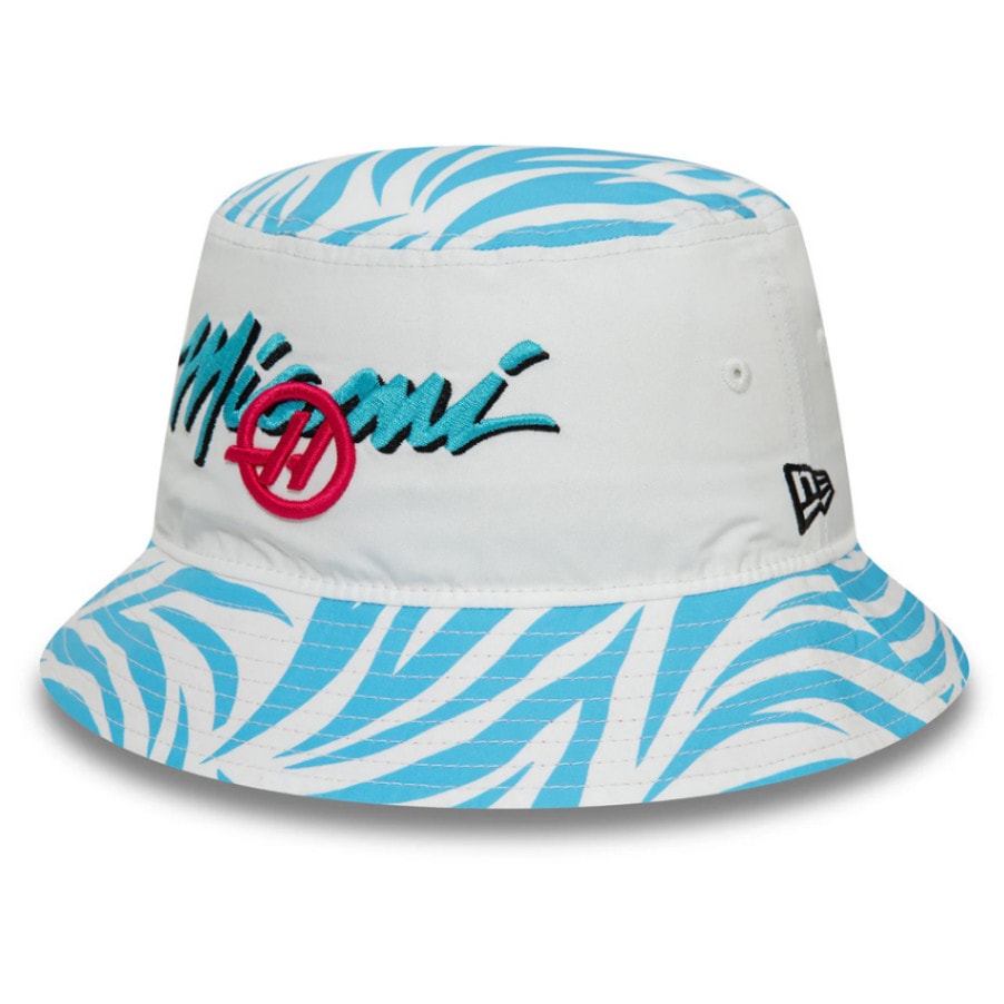 2024 マネーグラム ハース F1 チーム NewEra マイアミ ゼブラ バケットハット