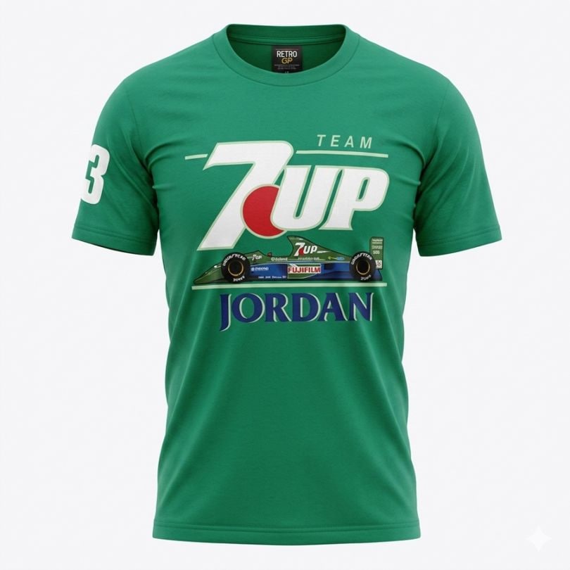 ジョーダン グランプリ 7up チーム #33 アンドレア デ チェザリス Tシャツ