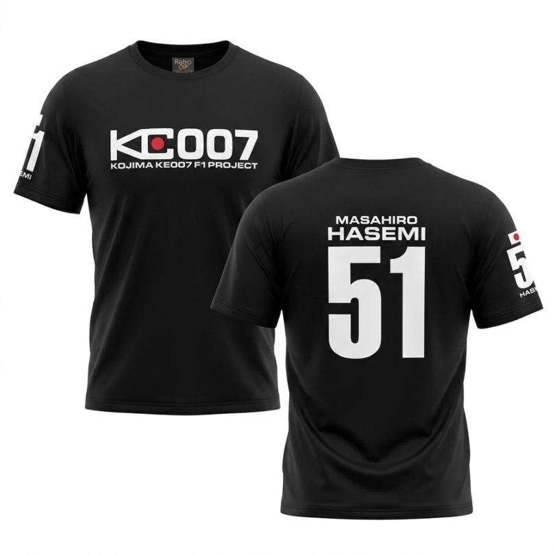 コジマ KE007 F1 プロジェクト チーム Tシャツ 長谷見昌弘 No51