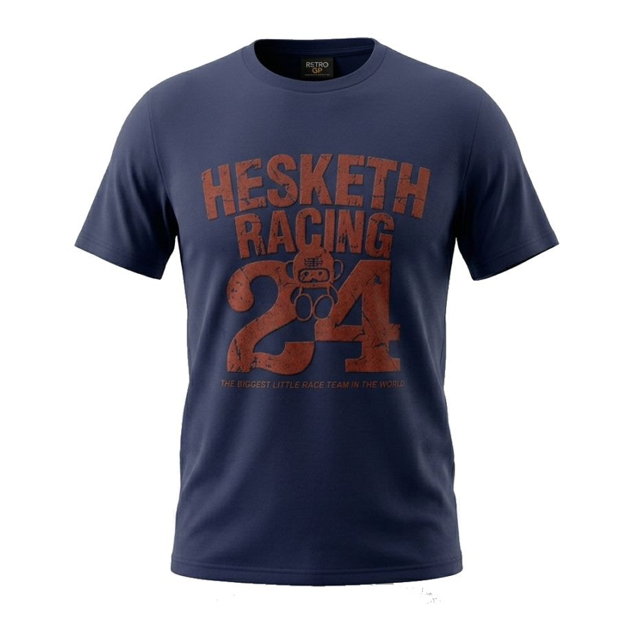 ヘスケス レーシング ヴィンテージ 24 ジェームス ハント Tシャツ
