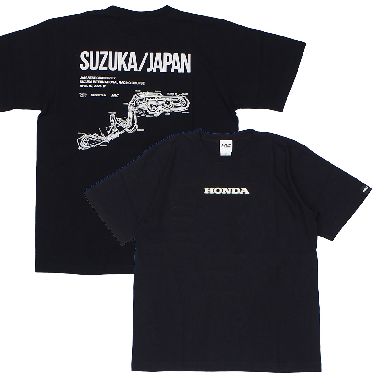 ホンダ HRC Suzuka Japan Tシャツ ブラック
