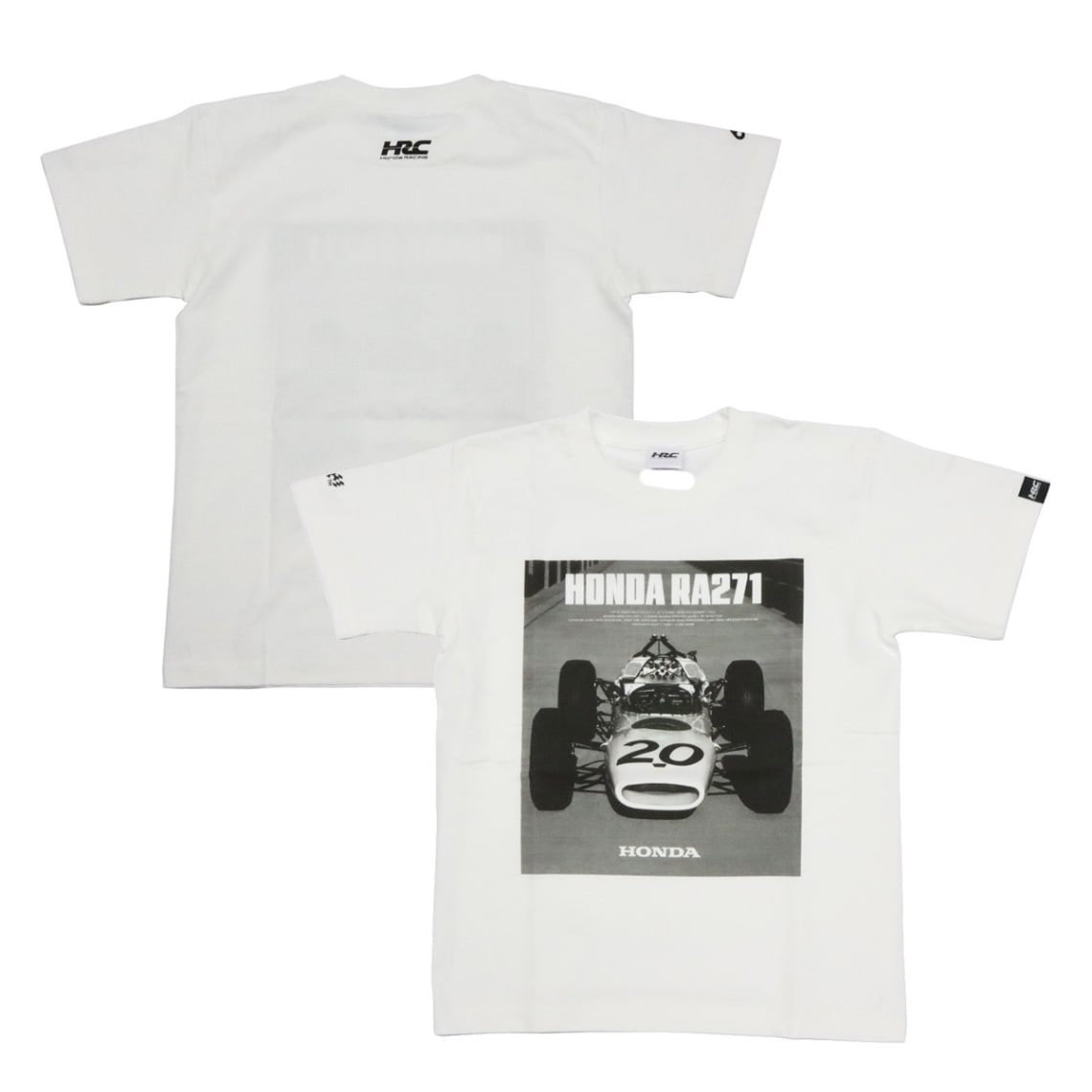 ホンダ HRC F1 RA271 Tシャツ マシンフロント タイプ1 ホワイト