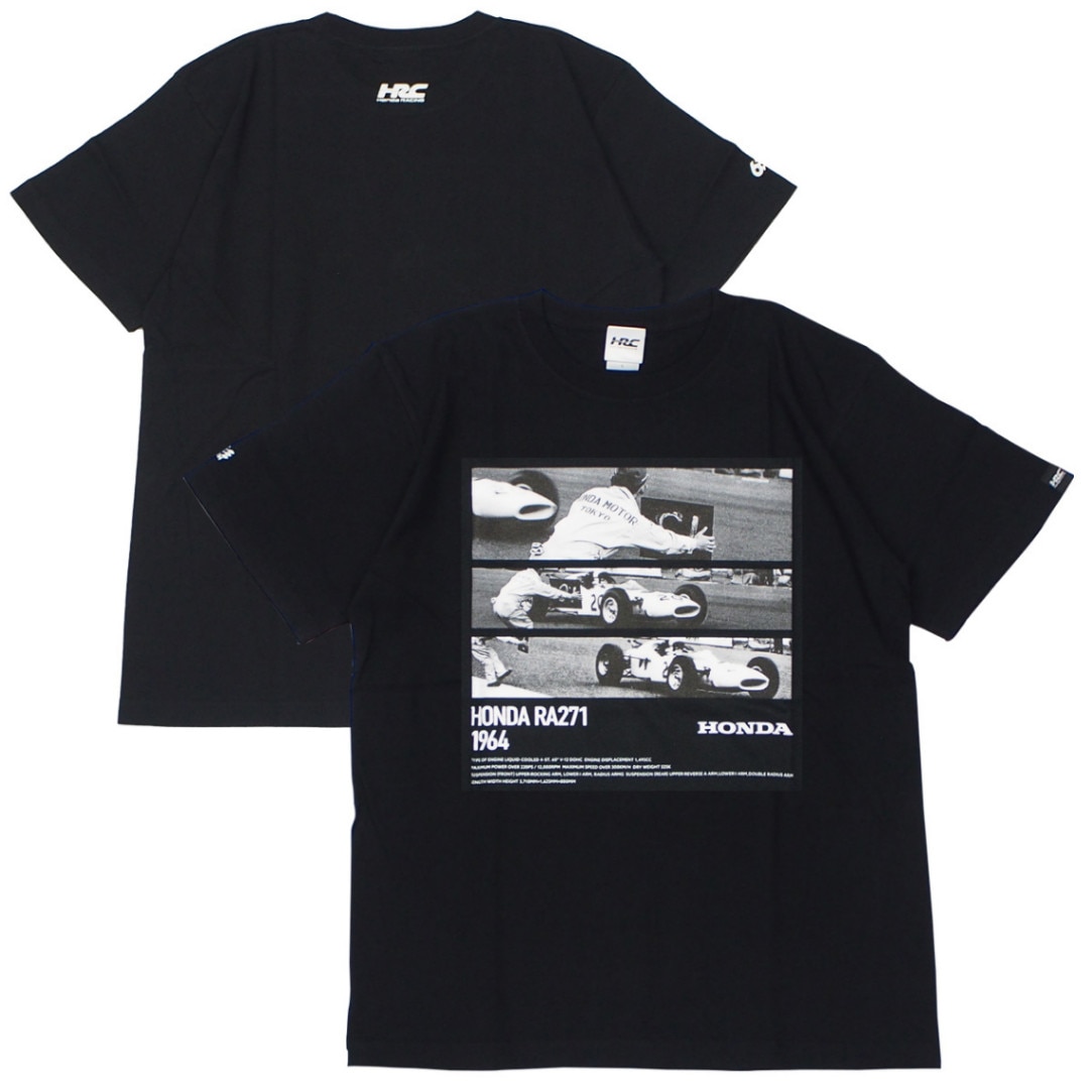ホンダ HRC F1 RA271 Tシャツ ピットボード タイプ3 ブラック