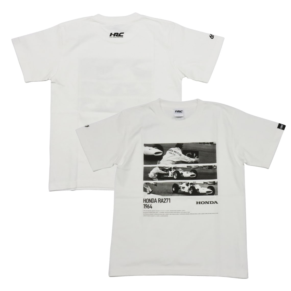 ホンダ HRC F1 RA271 Tシャツ ピットボード タイプ3 ホワイト