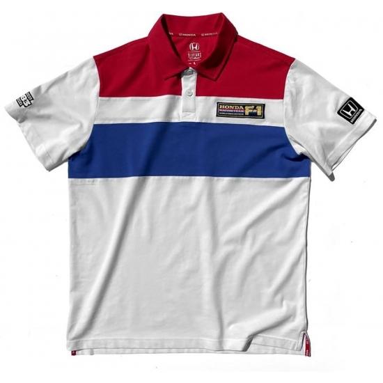 1986 Honda F1 Team Polo Shirt メンズ ポロシャツ 1986 Honda F1 Team Polo (white) – Vintage Culture