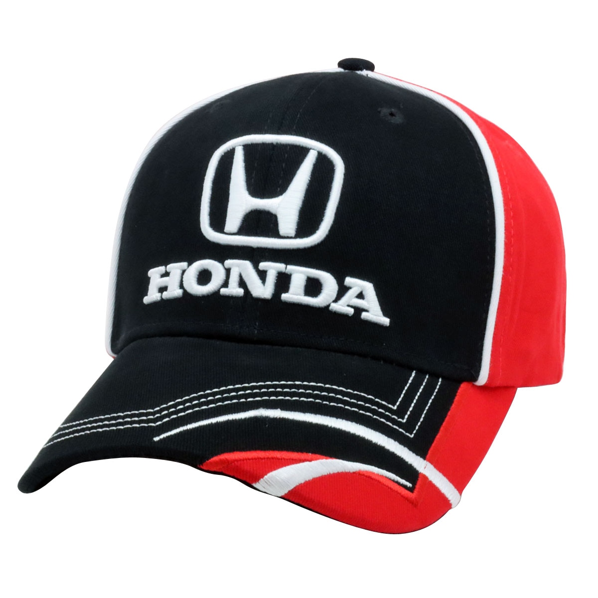 US限定 HONDA 3Dロゴ キャップ レッド ブラック