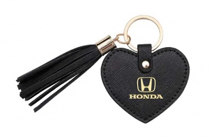 US限定 ホンダ HONDA ハート タッセル キーリング ブラック