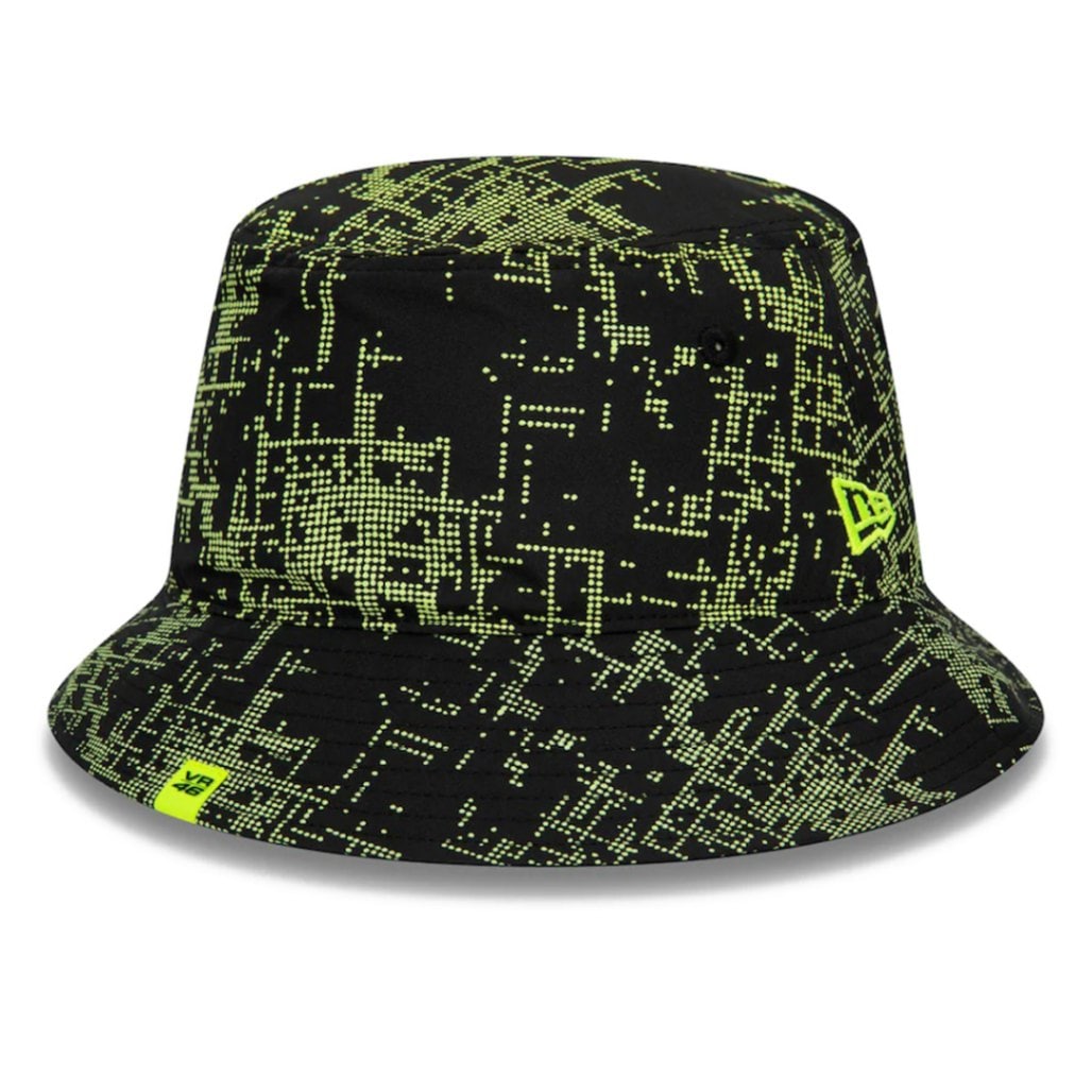 バレンティーノ ロッシ VR46 New Era グリッチ プリント バケットハット
