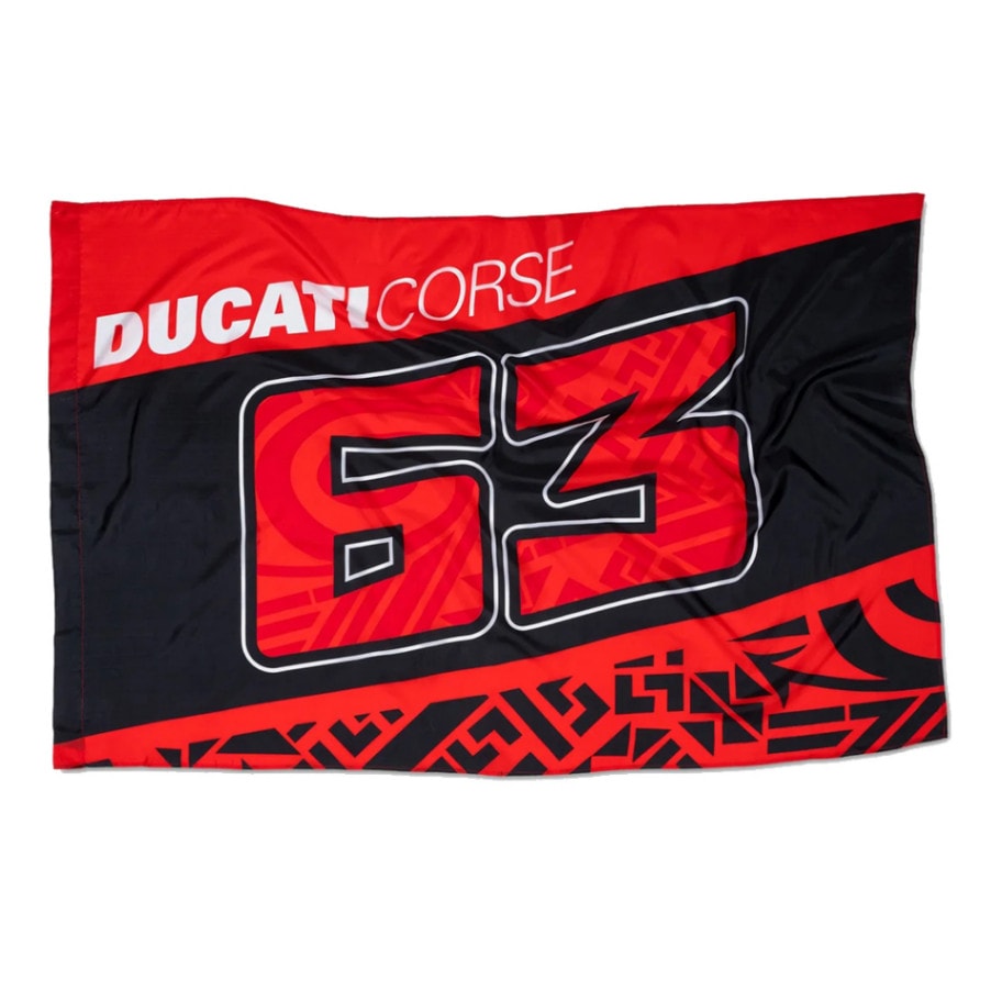 ドゥカティ DUCATI CORSE #63 フランチェスコ バニャイア フラッグ