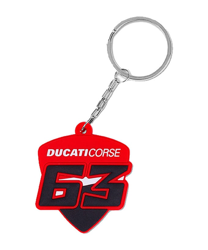 ドゥカティ DUCATI CORSE Racing オフィシャル #63 フランチェスコ バニャイア キーリング