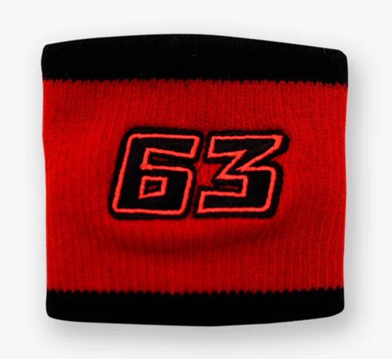 ドゥカティ DUCATI CORSE Racing オフィシャル #63 フランチェスコ バニャイア リストバンド