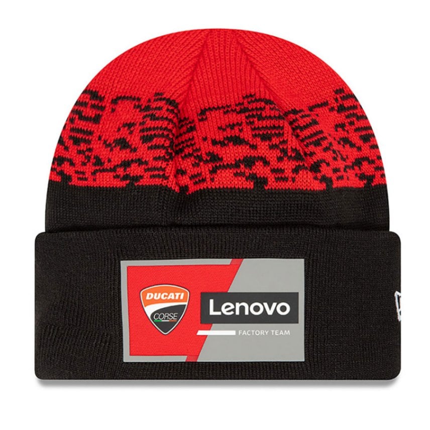 ドゥカティ DUCATI レノボ チーム New Era ワイド カフ ニット ビーニー