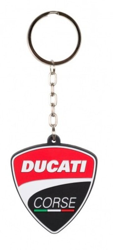 ドゥカティ DUCATI CORSE Racing オフィシャル シールド ロゴ キーリング