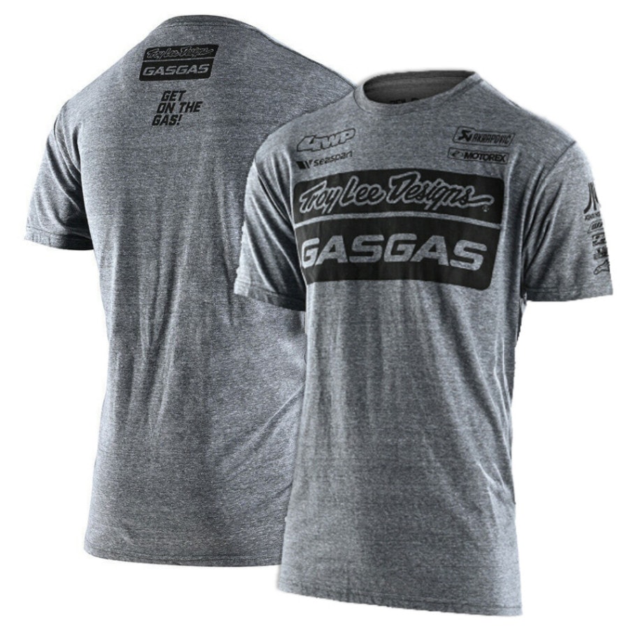 トロイリーデザインズ TLD GasGas チーム Tシャツ グレー