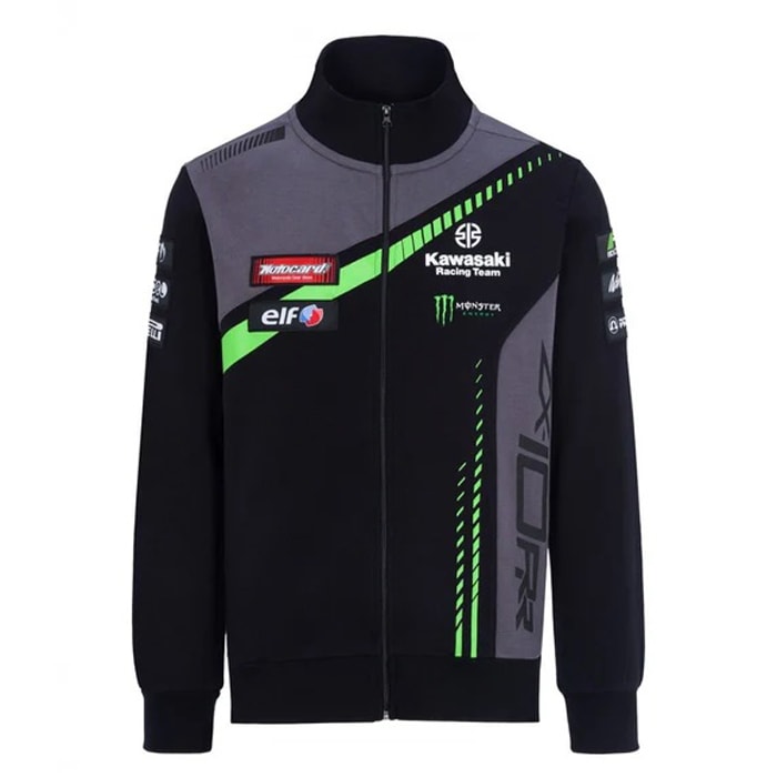 Kawasaki カワサキ SBK ワールドスーパーバイク チーム ジップ スウェット