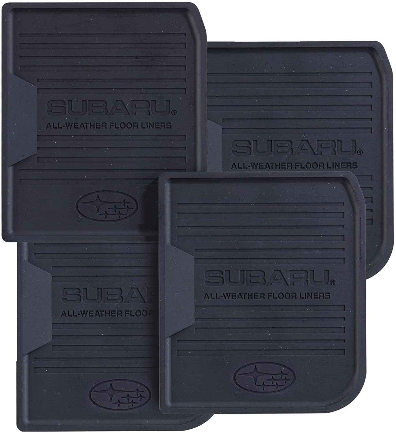 スバル SUBARU ラリーチーム USA オフィシャル フロアーマット型 コースター 4枚セット