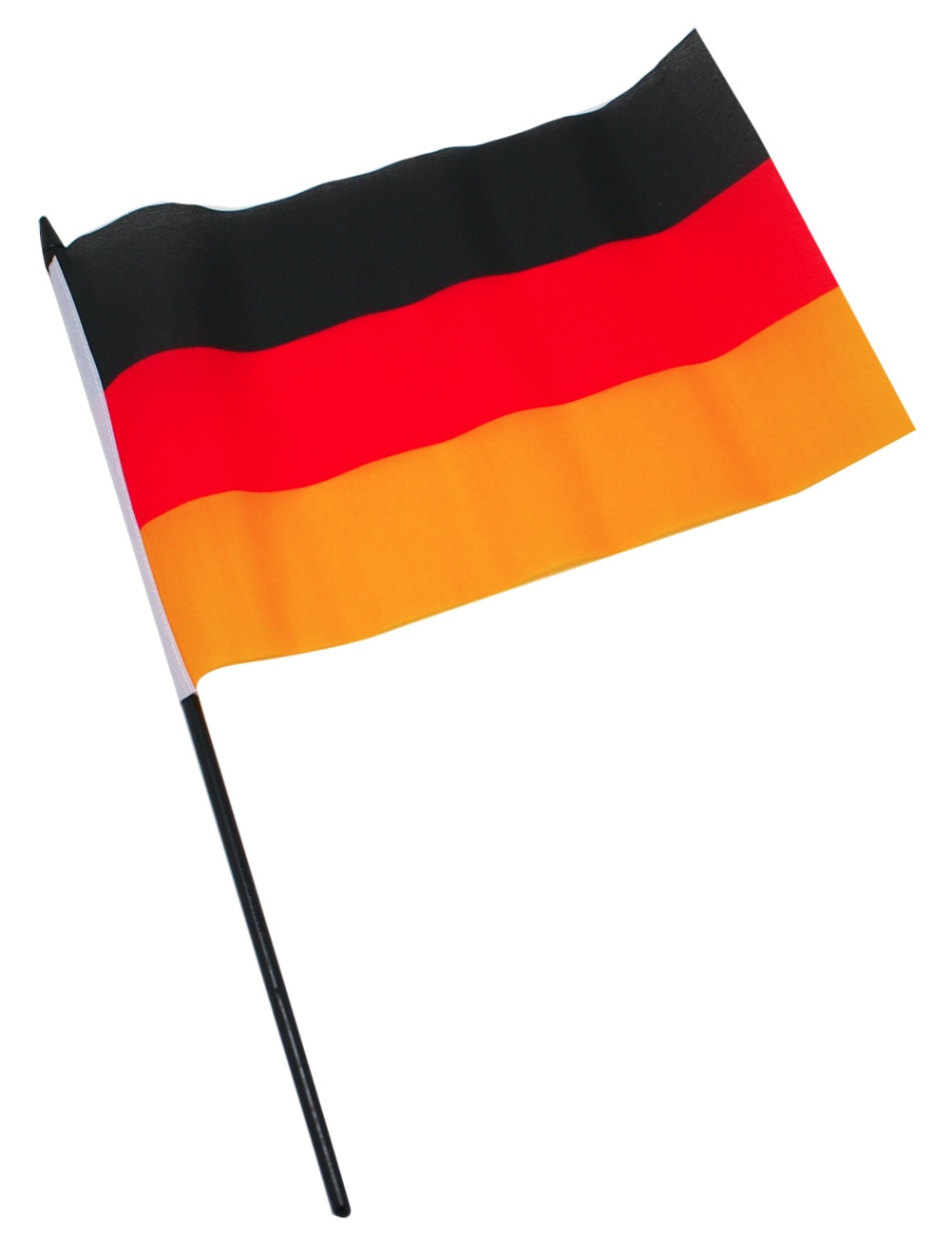 応援用 ハンディーフラッグ ドイツ 国旗 15x22.5cm
