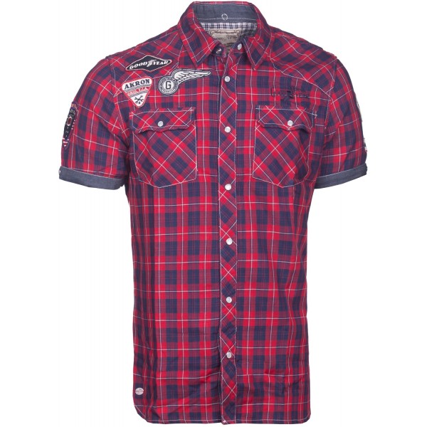 グッドイヤー GOODYEAR 半袖シャツ オクラホママルチカラー