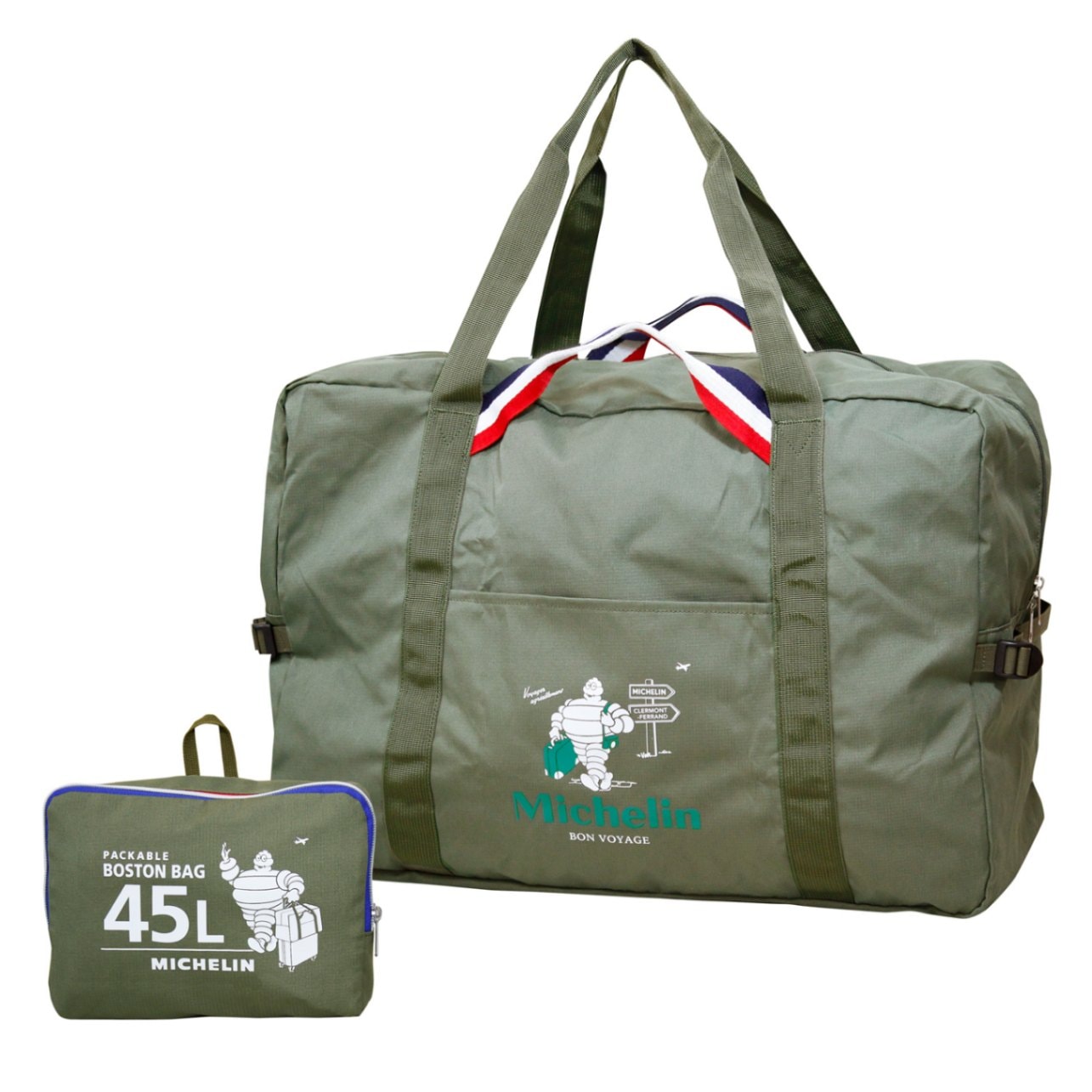 ミシュラン Michelin パッカブル ボストン バッグ 45L オリーブ