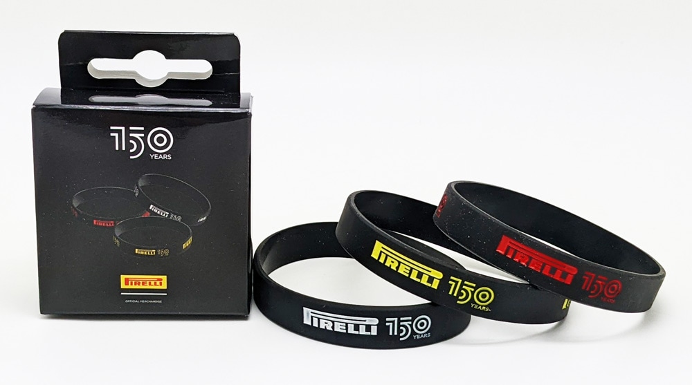 ピレリ Pirelli 150周年記念 タイヤコンパウンド ブレスレット 3色セット