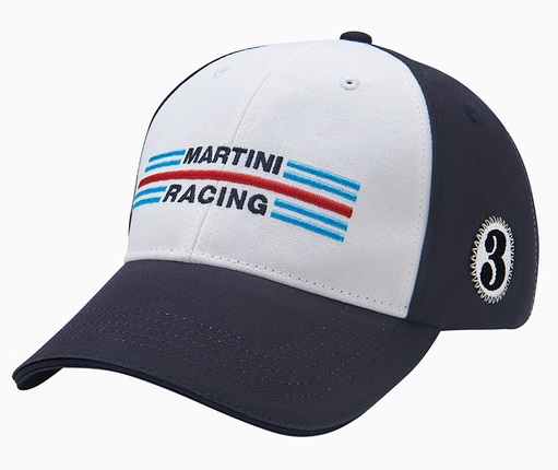ポルシェ マルティニ レーシング #3 ツートーン ベースボール キャップ ホワイト ネイビー