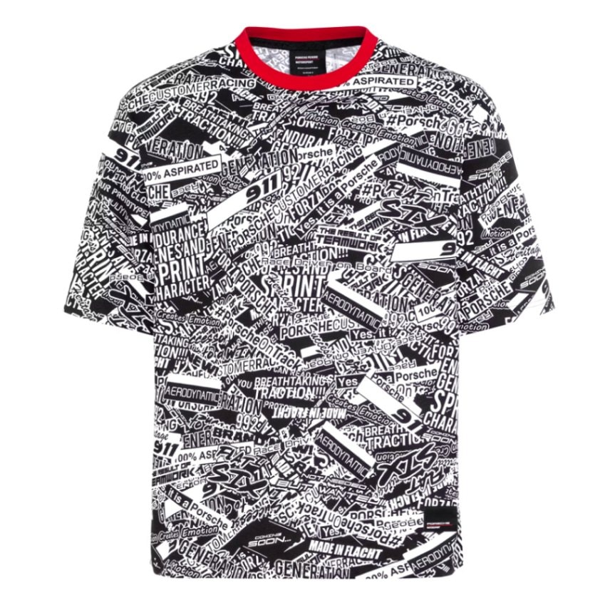 ポルシェ FW クオーテッド AOP オーバーサイズ Tシャツ