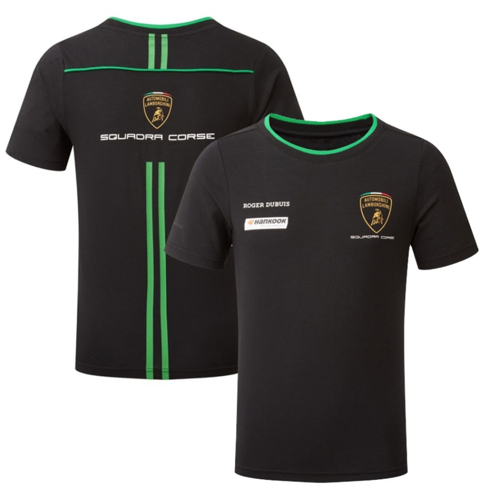 ランボルギーニ SQUADRA CORSE レプリカ メンズ チーム Tシャツ ブラック