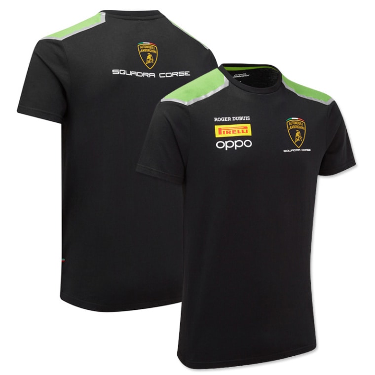 ランボルギーニ スクアドラ コルセ チーム Tシャツ ブラック