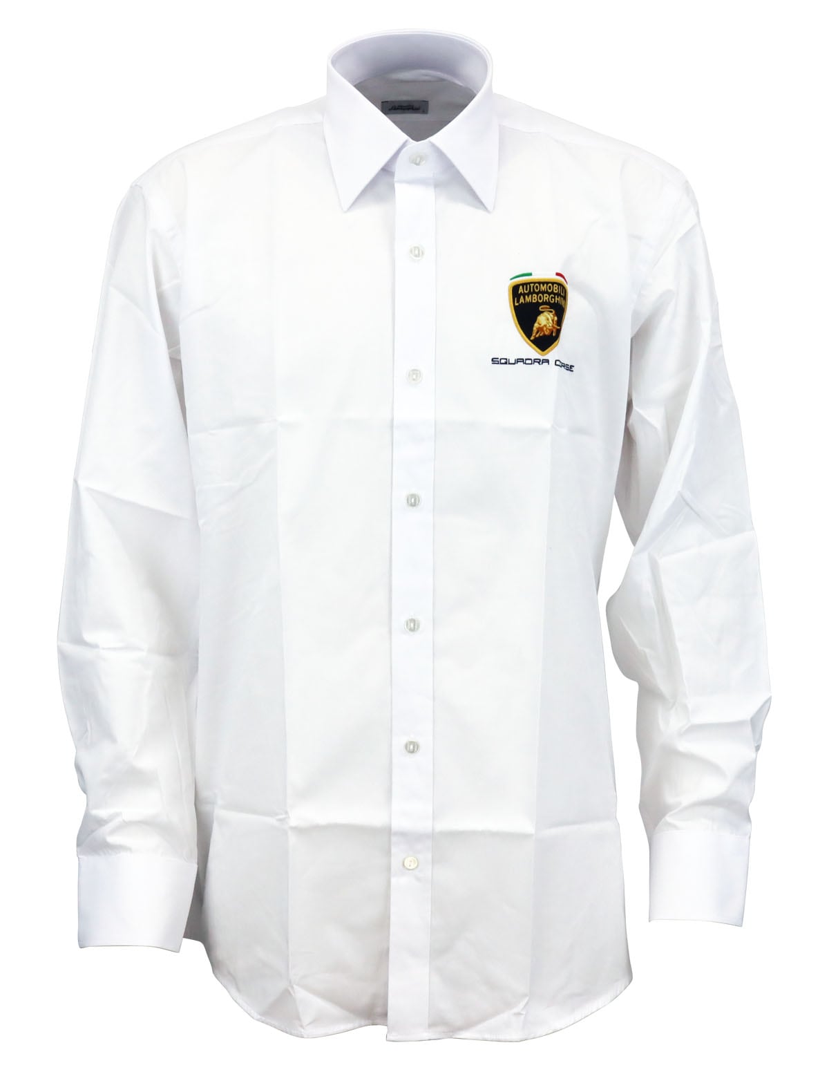 ランボルギーニ スクアドラ コルセ ロングスリーブ シャツ ホワイト