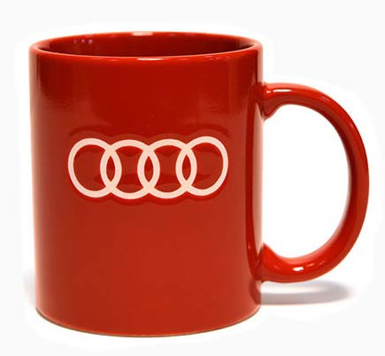 AUDI アウディー エンブレム オフィシャル マグカップ レッド
