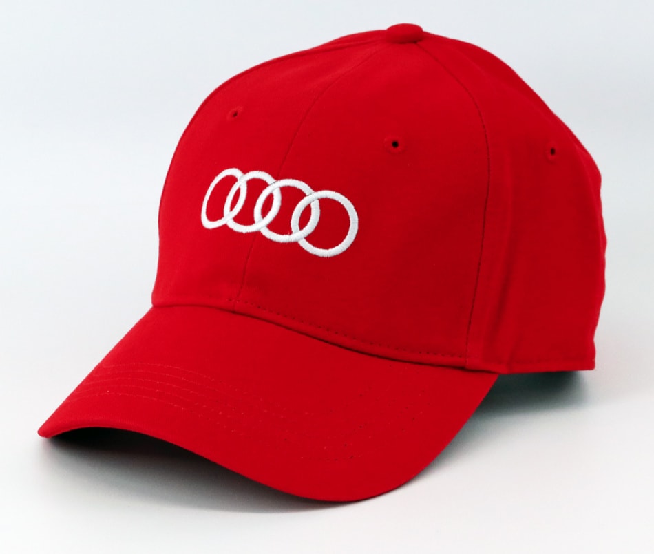 Audi アウディ ロゴ BB キャップ レッド