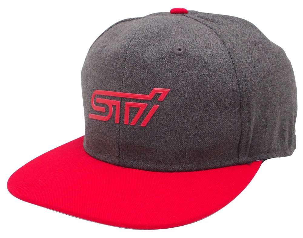 スバル SUBARU STI プリベイル ボール キャップ グレー レッド