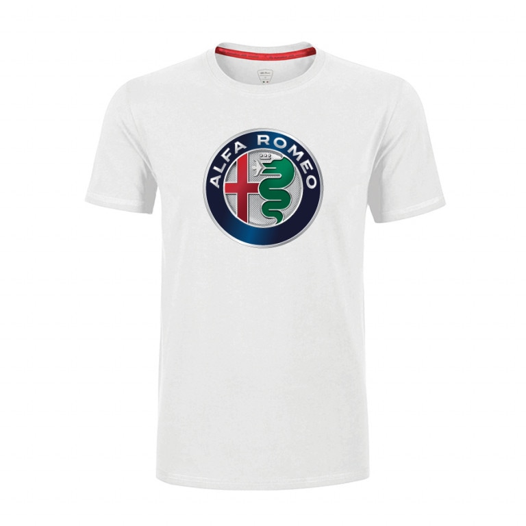 アルファロメオ ロゴ Tシャツ ホワイト