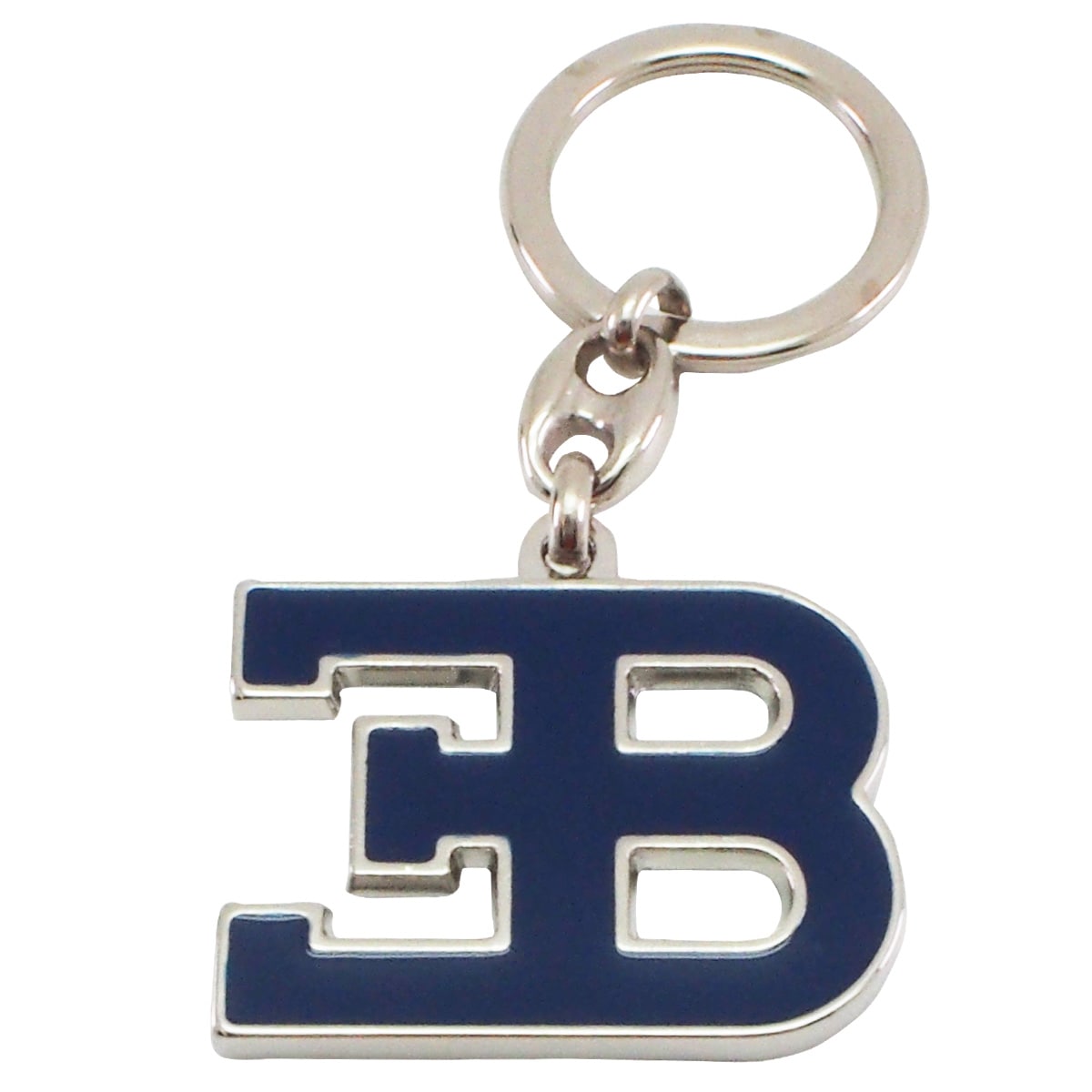 ブガッティ EB イニシャル メタル キーリング